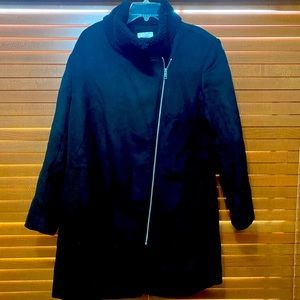 Black Wool Loft Coat